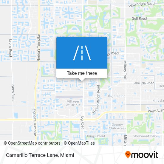 Camarillo Terrace Lane map
