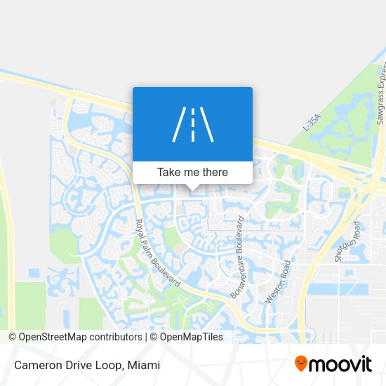 Mapa de Cameron Drive Loop