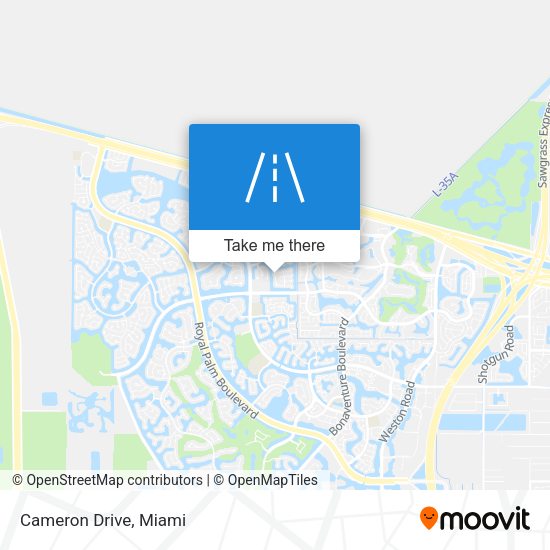Mapa de Cameron Drive