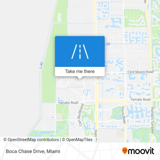Boca Chase Drive map
