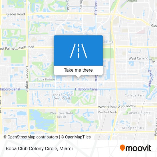 Boca Club Colony Circle map