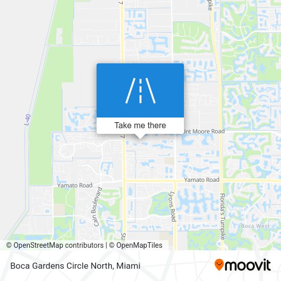 Mapa de Boca Gardens Circle North