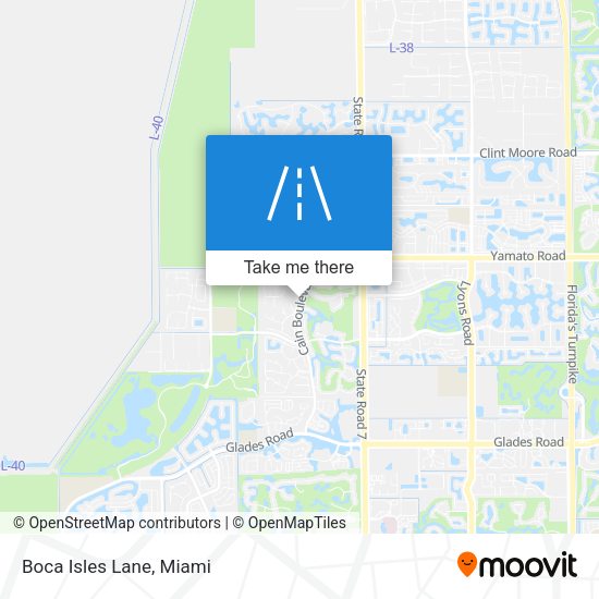 Mapa de Boca Isles Lane