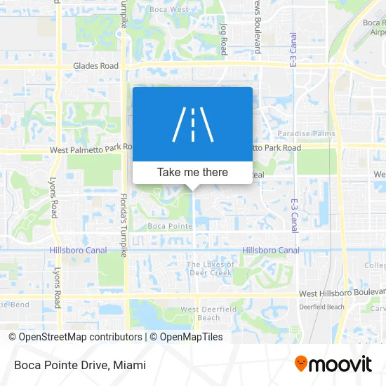 Boca Pointe Drive map