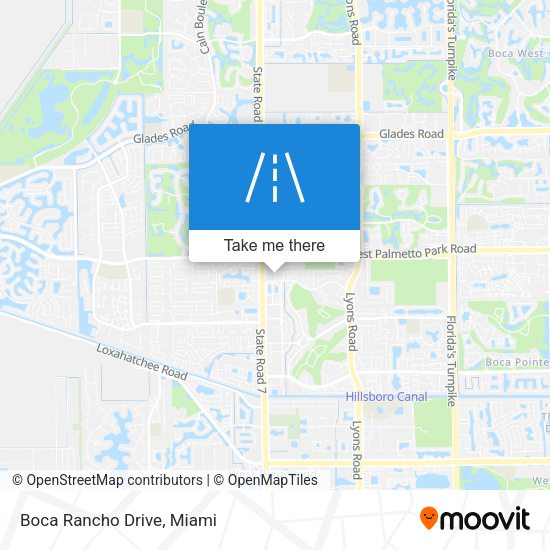 Boca Rancho Drive map