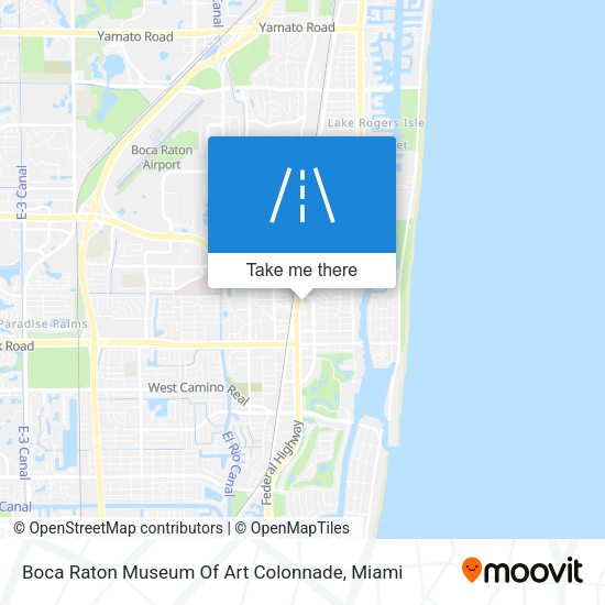 Boca Raton Museum Of Art Colonnade map