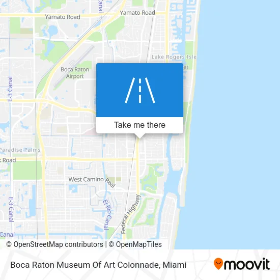 Boca Raton Museum Of Art Colonnade map