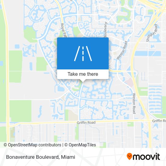 Mapa de Bonaventure Boulevard