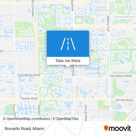 Mapa de Boniello Road