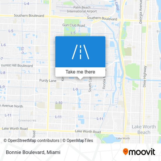 Mapa de Bonnie Boulevard