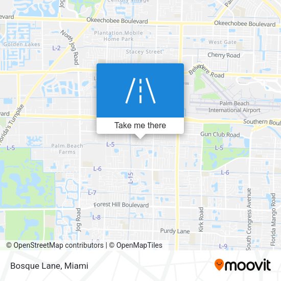 Mapa de Bosque Lane