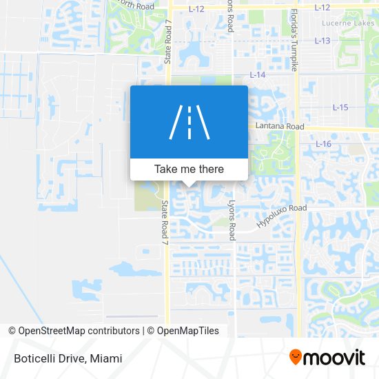 Mapa de Boticelli Drive