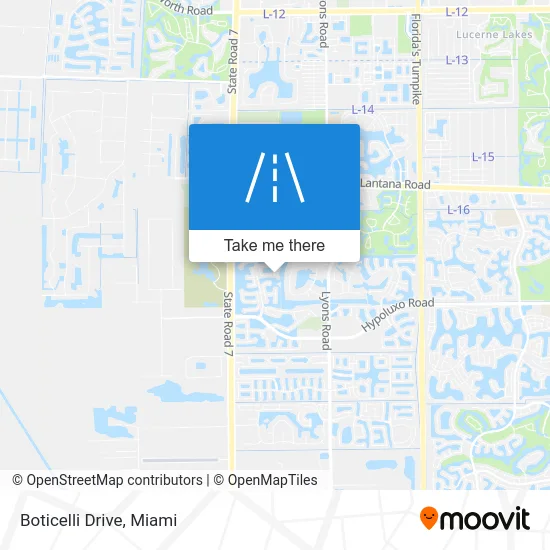 Boticelli Drive map