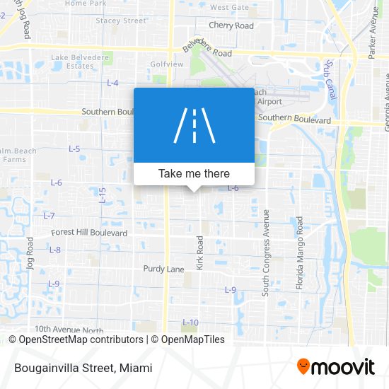 Mapa de Bougainvilla Street