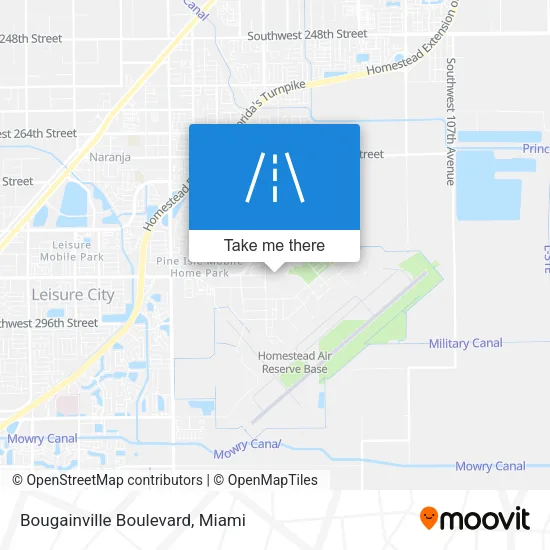 Bougainville Boulevard map