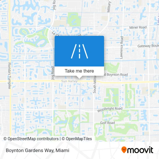 Mapa de Boynton Gardens Way