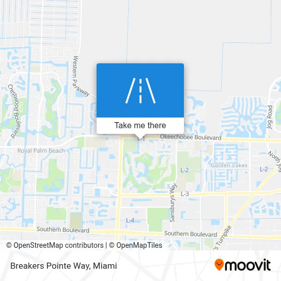 Breakers Pointe Way map
