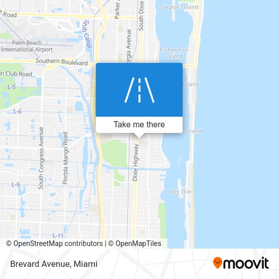 Mapa de Brevard Avenue