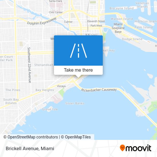 Brickell Avenue map