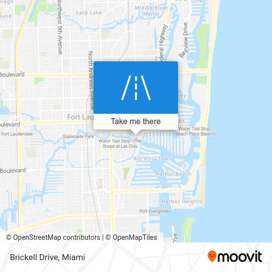 Brickell Drive map