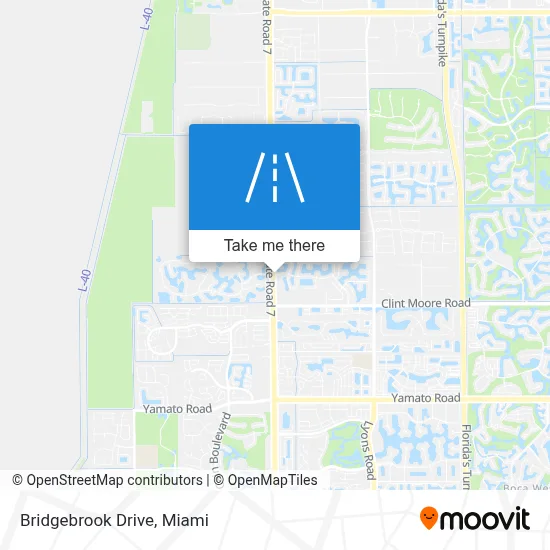 Bridgebrook Drive map