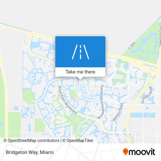 Mapa de Bridgeton Way