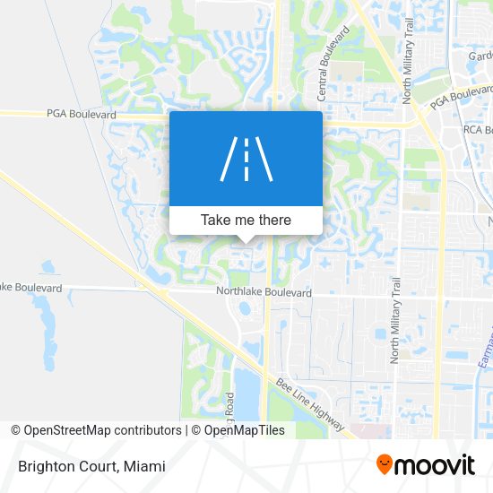 Mapa de Brighton Court