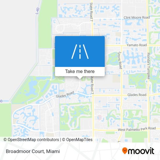 Mapa de Broadmoor Court