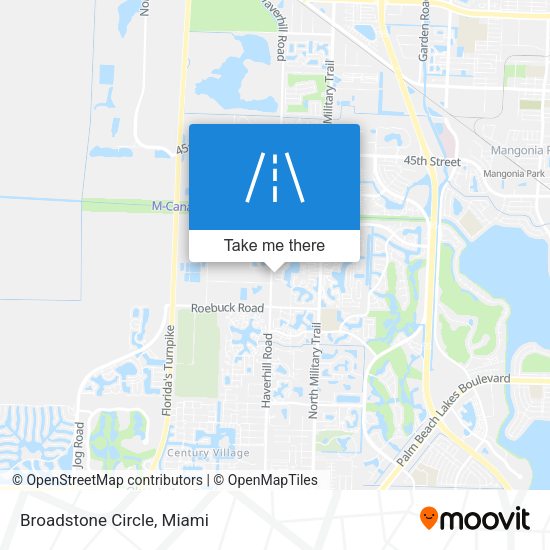 Mapa de Broadstone Circle