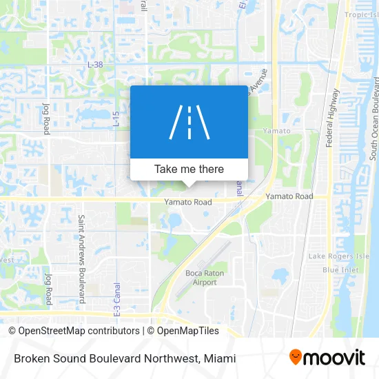 Broken Sound Boulevard Northwest map