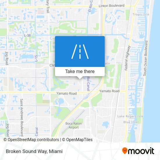 Broken Sound Way map