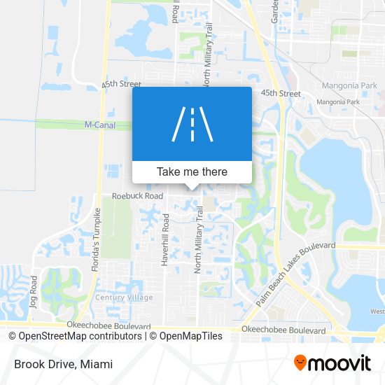 Mapa de Brook Drive