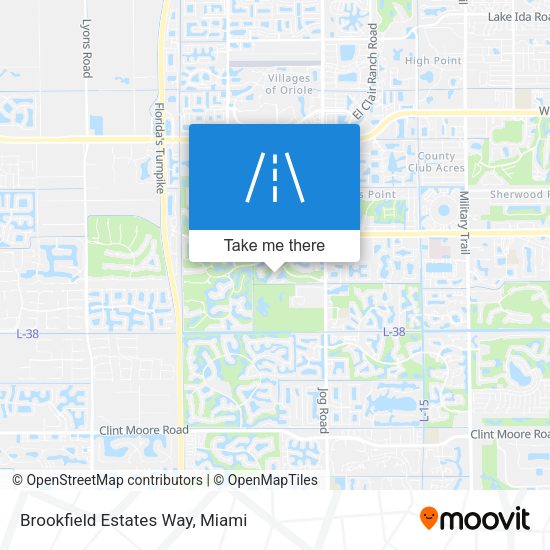 Mapa de Brookfield Estates Way