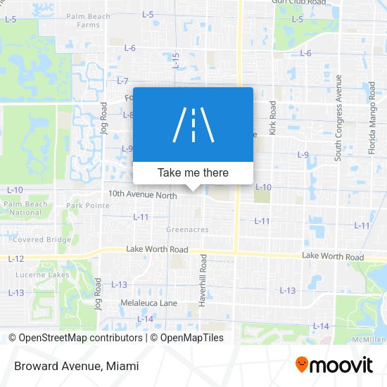 Broward Avenue map