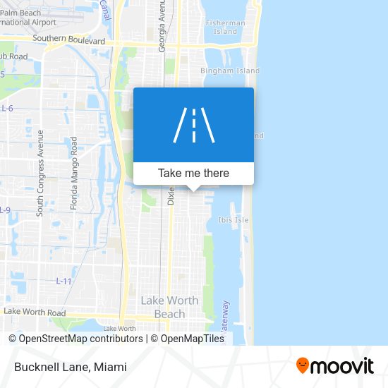 Bucknell Lane map