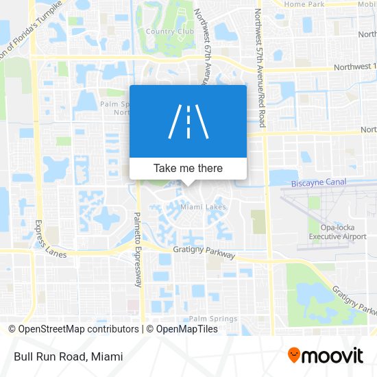 Mapa de Bull Run Road