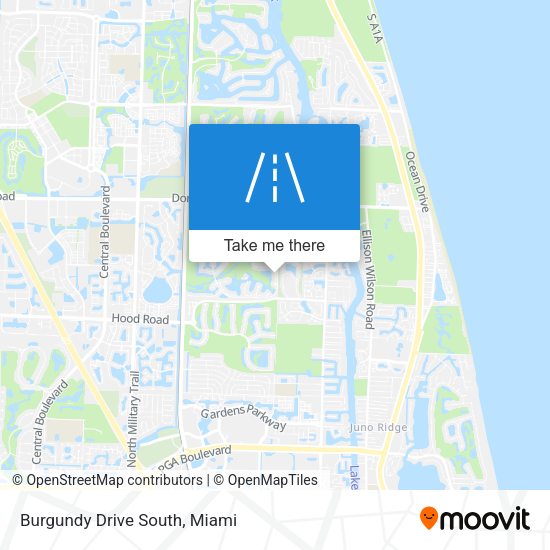 Mapa de Burgundy Drive South