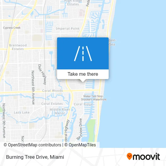 Burning Tree Drive map