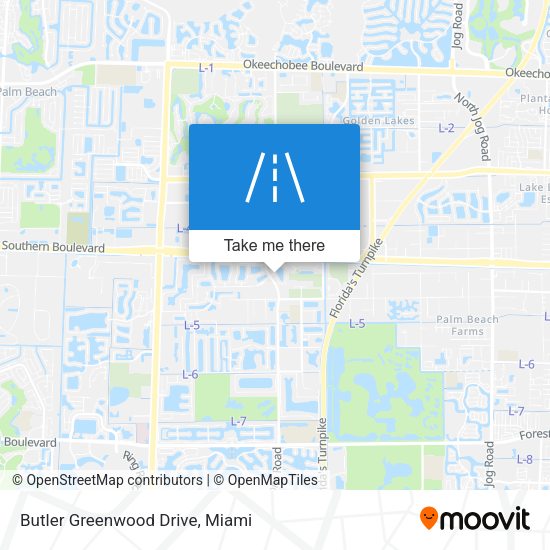 Butler Greenwood Drive map