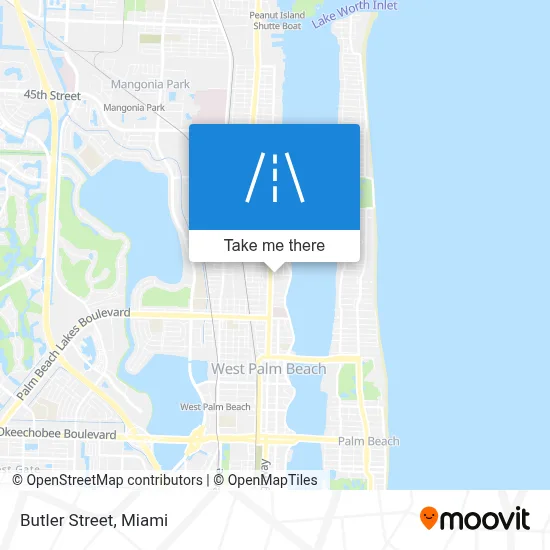Butler Street map