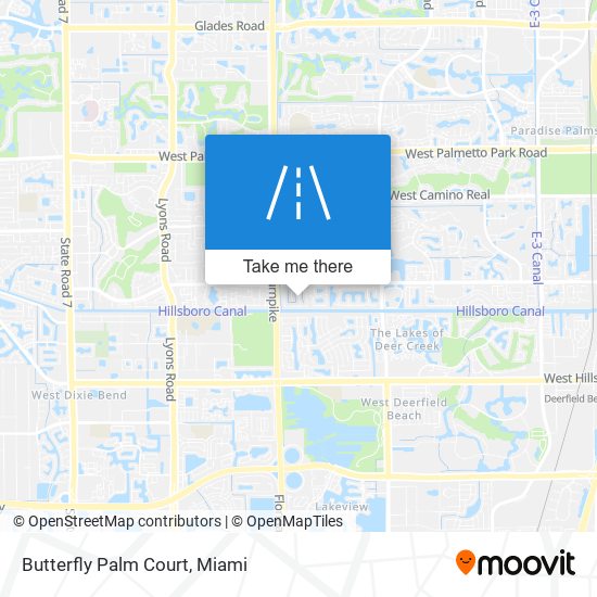 Mapa de Butterfly Palm Court