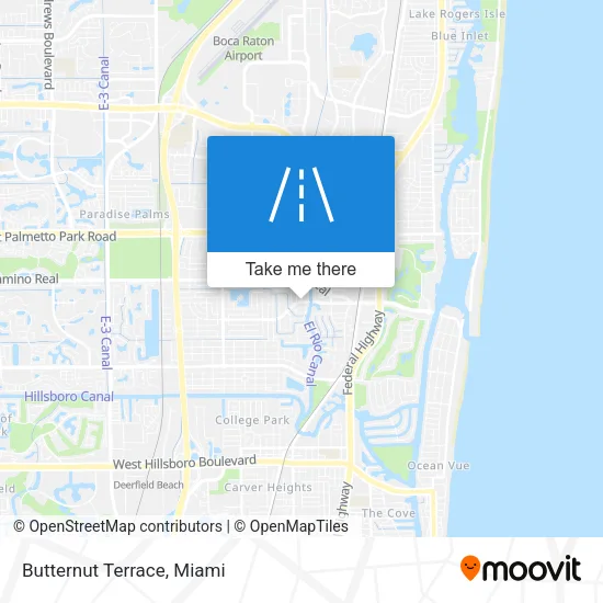 Butternut Terrace map