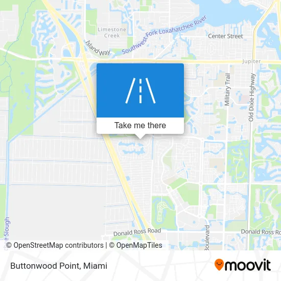 Buttonwood Point map