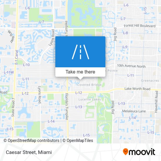 Mapa de Caesar Street