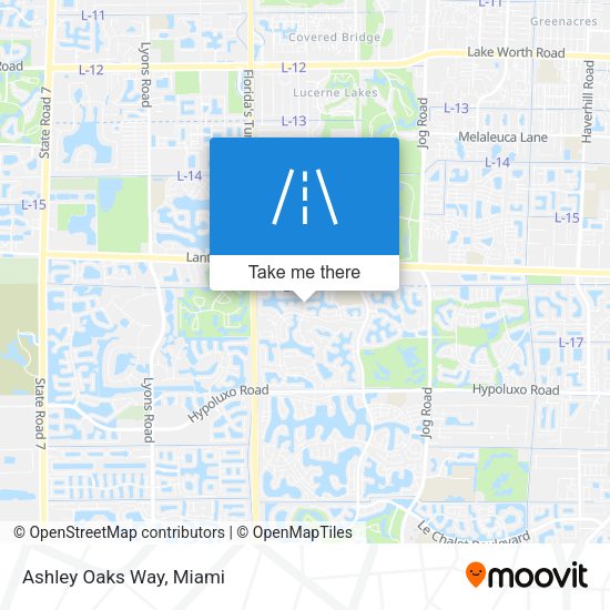 Mapa de Ashley Oaks Way