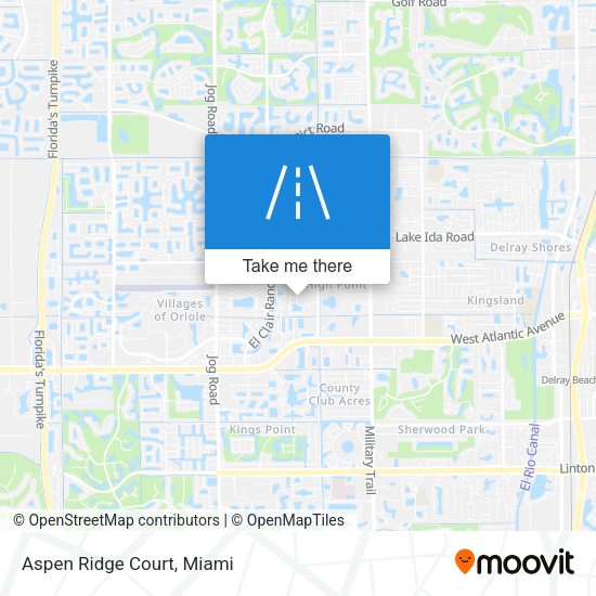 Mapa de Aspen Ridge Court