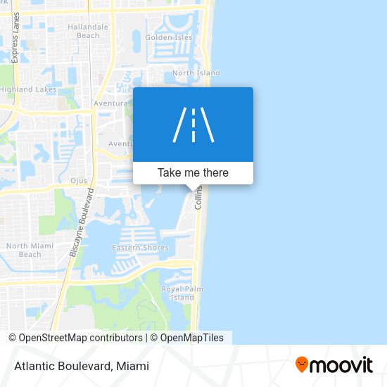 Mapa de Atlantic Boulevard