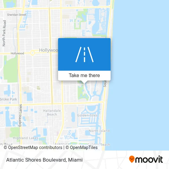 Atlantic Shores Boulevard map