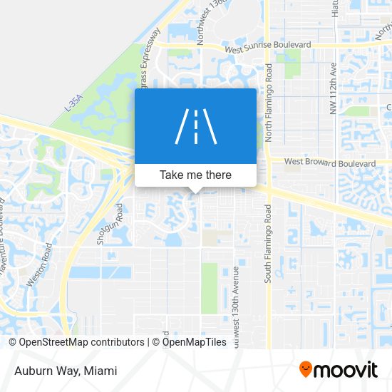 Mapa de Auburn Way