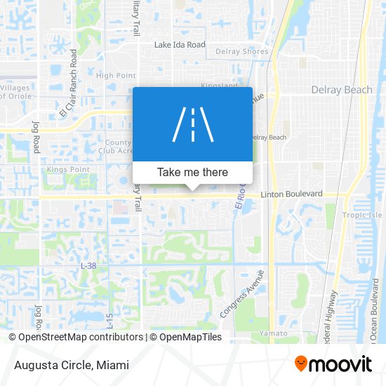 Augusta Circle map